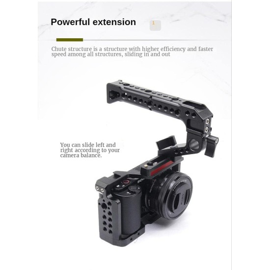 Handheld Portable DLSR Camera Cage Top Handgrip Handle(TS04)